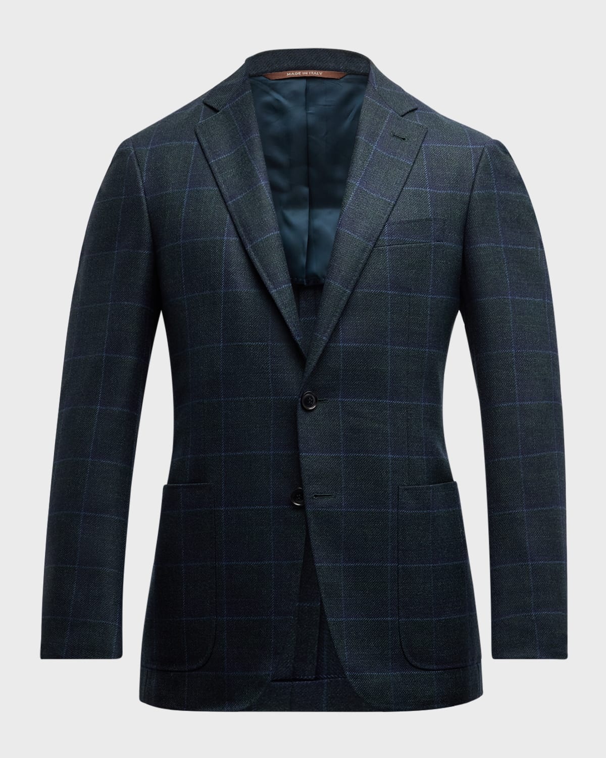 Men's Wool Windowpane Sport Coat - 9