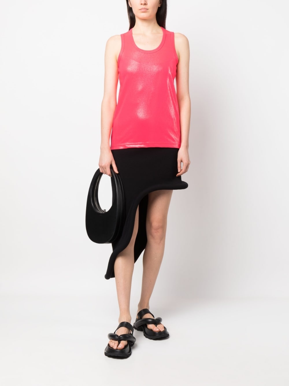 high-shine short-sleeve top - 2