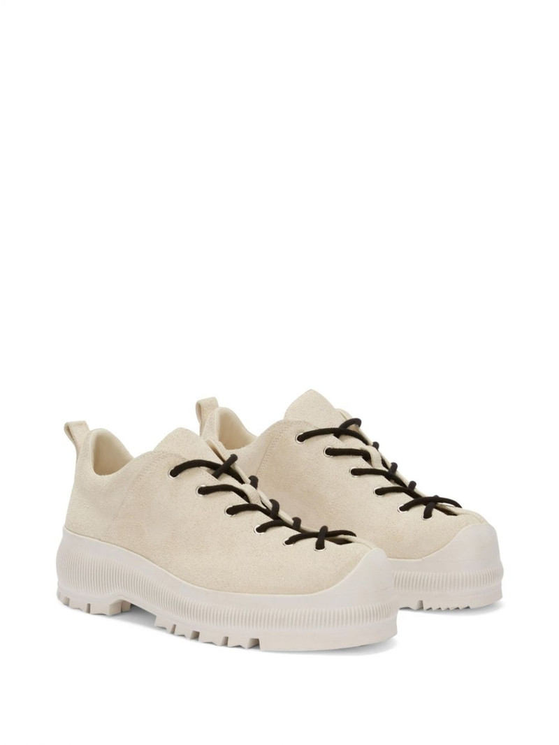 Jil Sander lug-sole suede sneakers outlook