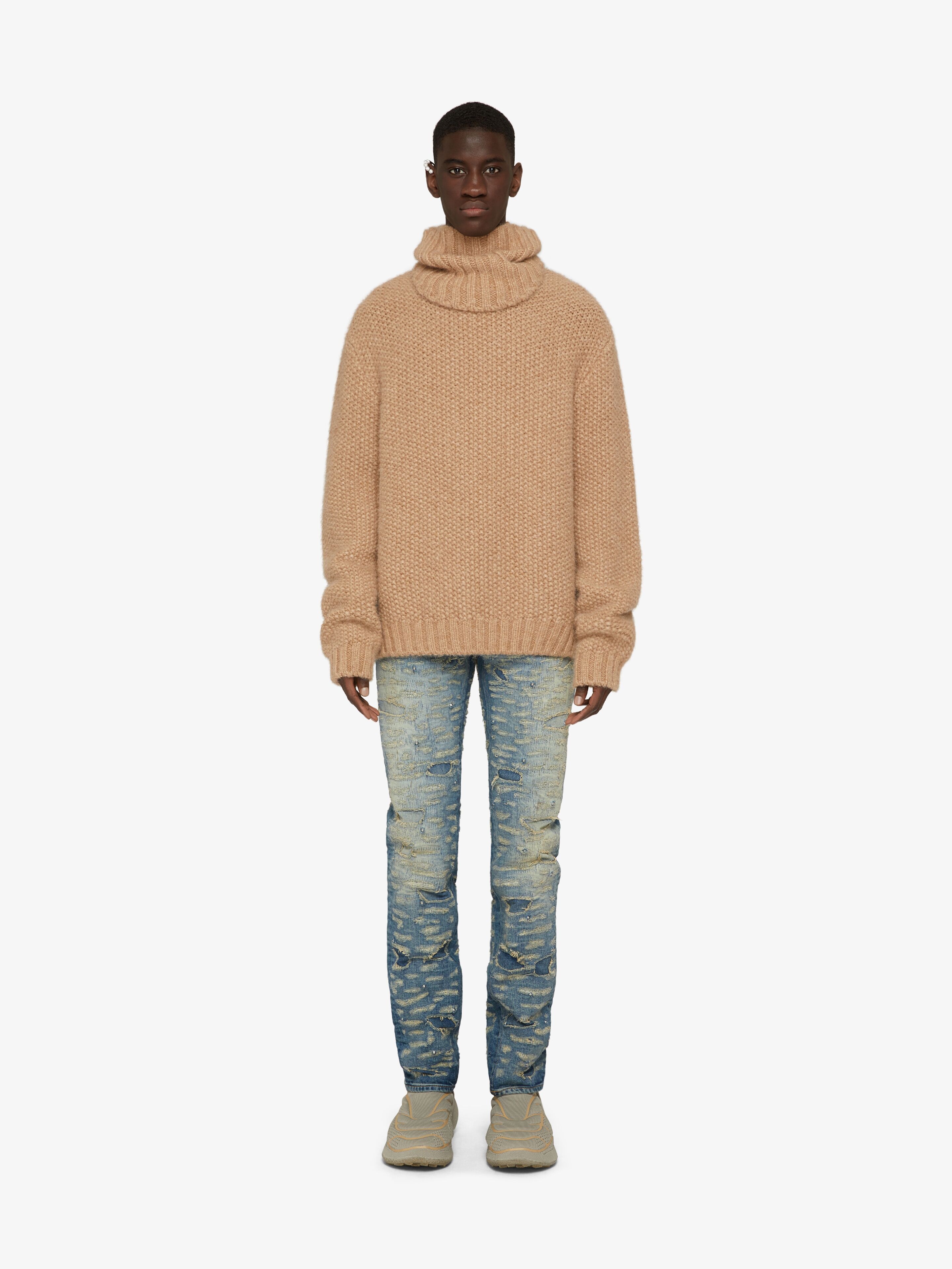 SWEATER IN BLENDED WOOL WITH BALACLAVA - 2