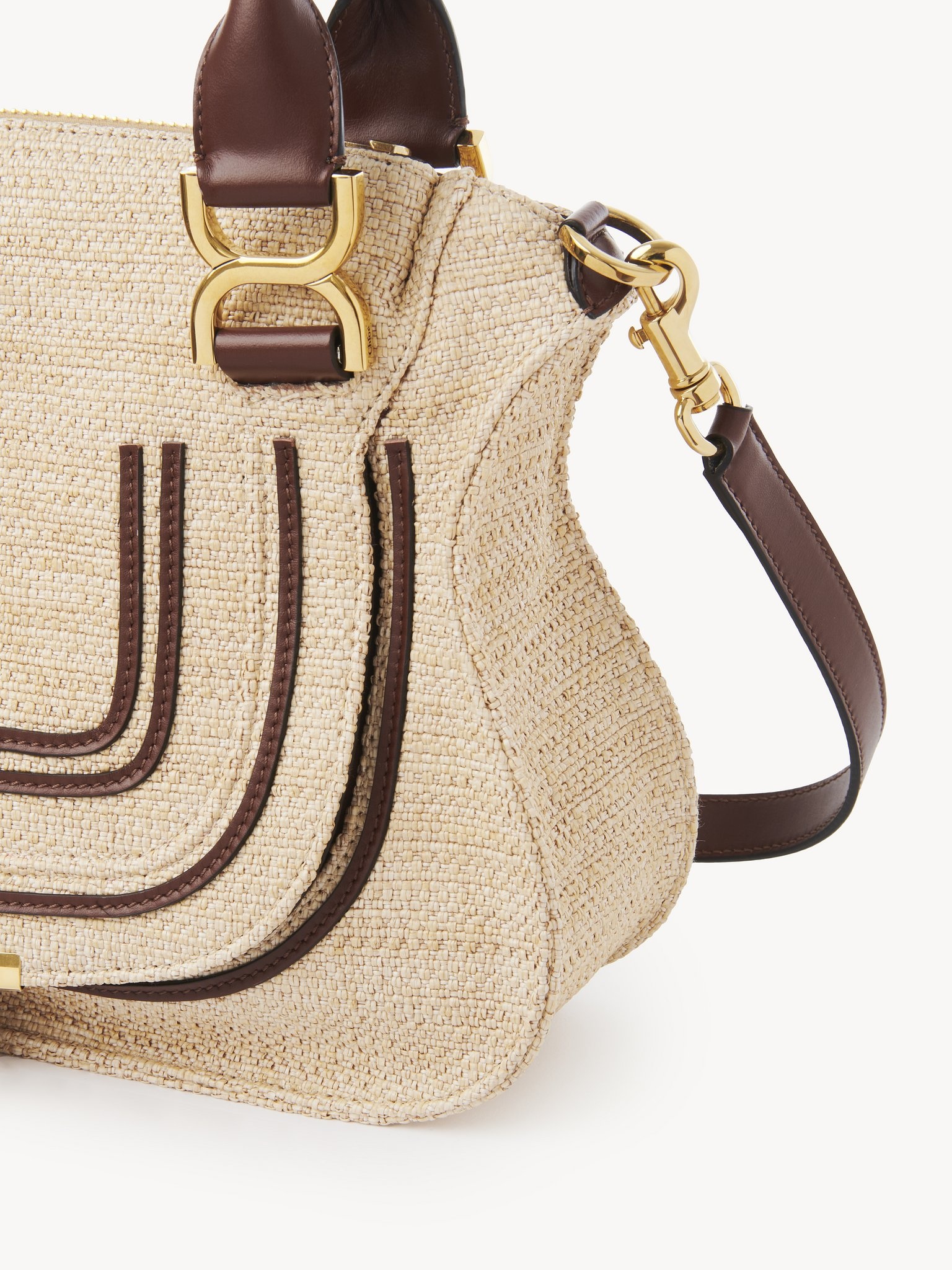 SMALL MARCIE BAG IN RAFFIA-EFFECT FIBERS - 3