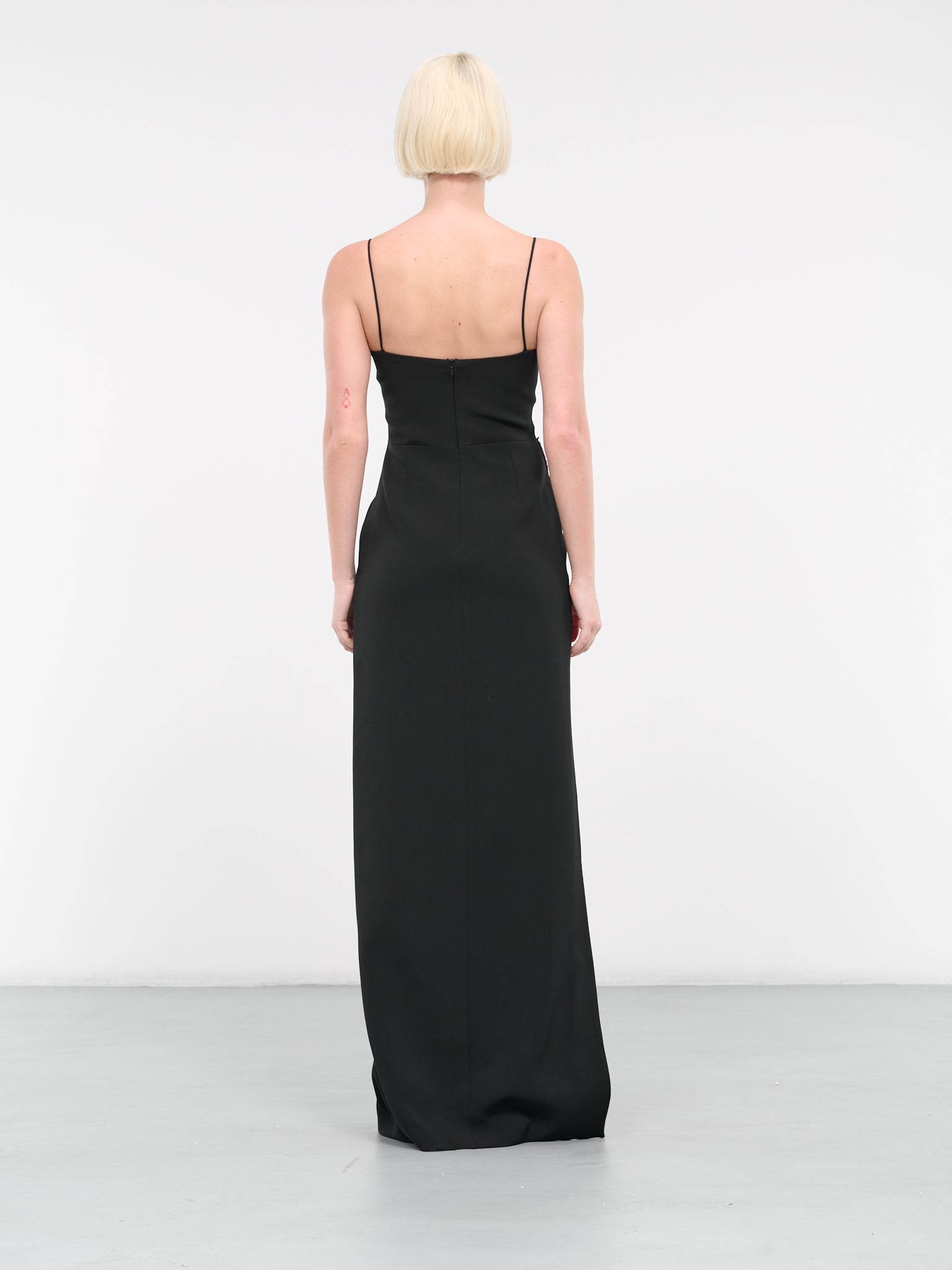 Metallic Tube Open-Leg Gown - 3