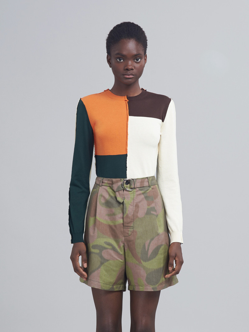 Marni COLOURBLOCK BIO COTTON SWEATER outlook