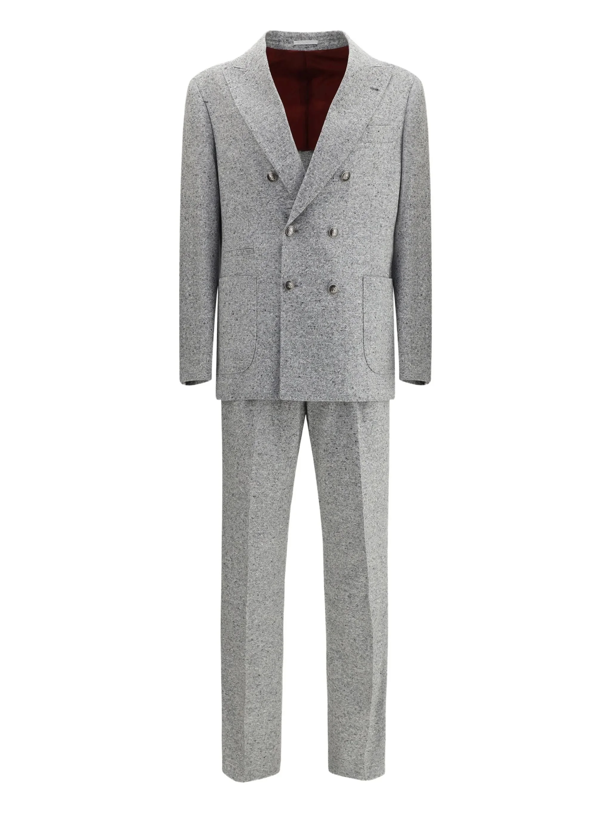 Brunello Cucinelli Double-breasted Textured Suit - 1