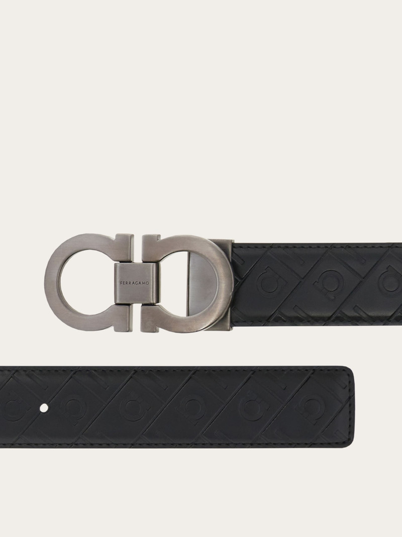 FERRAGAMO Reversible and adjustable Gancini belt outlook