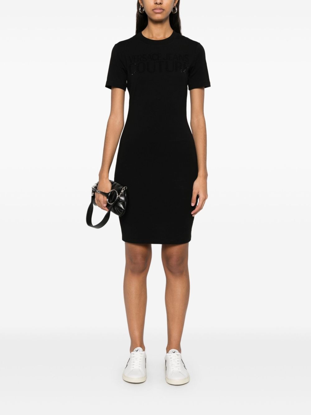 crystal institutional logo mini dress - 2