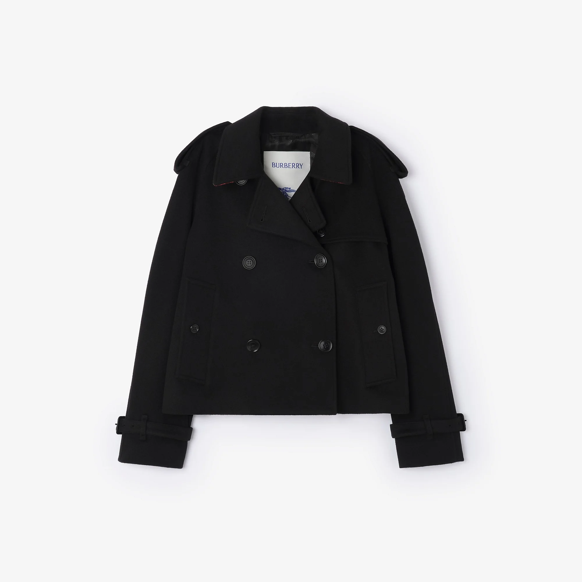 Cropped Cashmere Mayfair Trench Jacket - 1