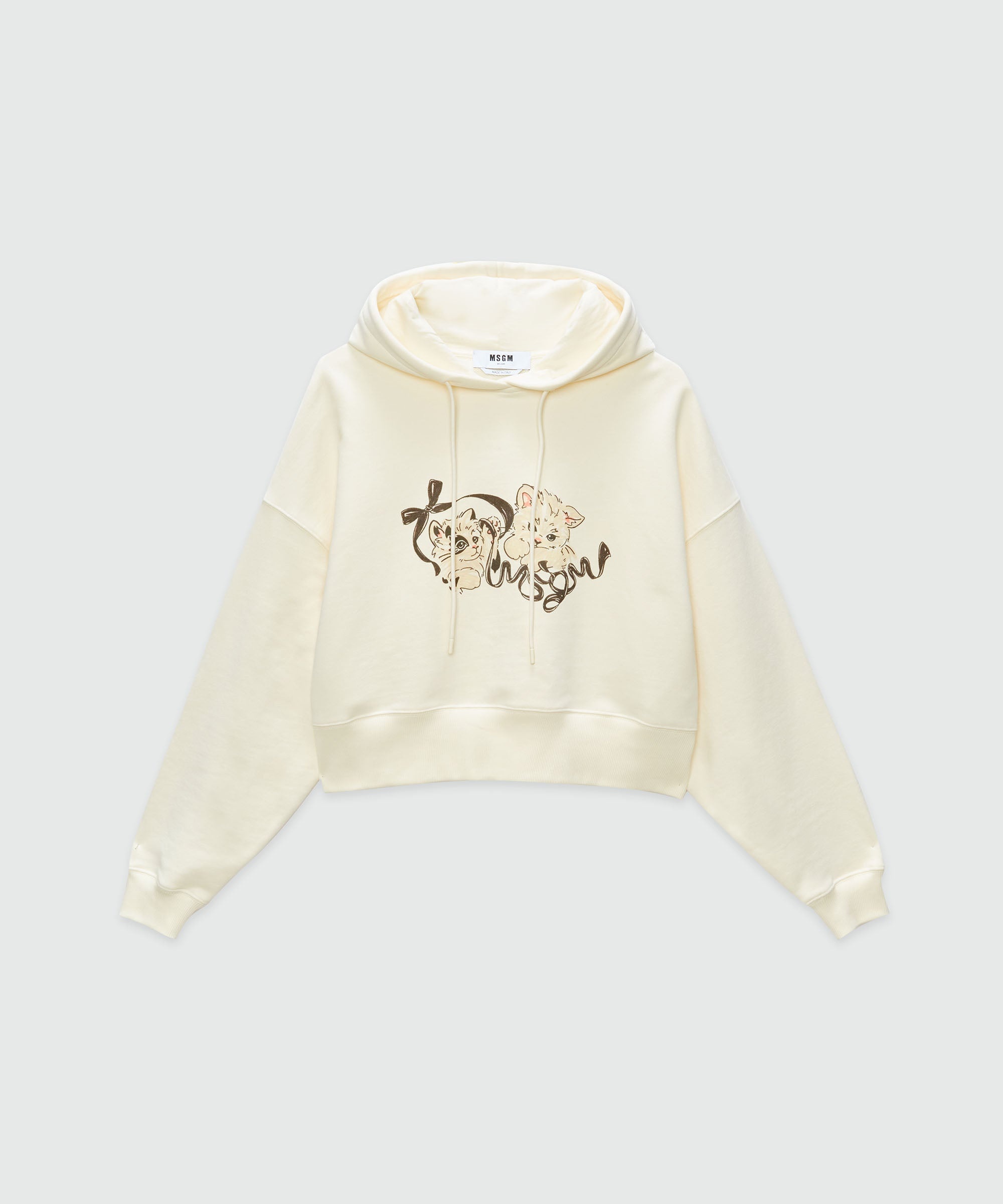 Jersey sweatshirt with Kittens print - 1