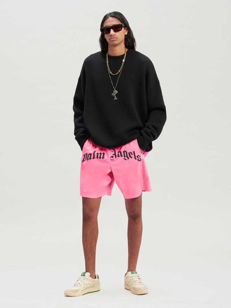 Palm Angels Curved Logo Bold Swim Short outlook