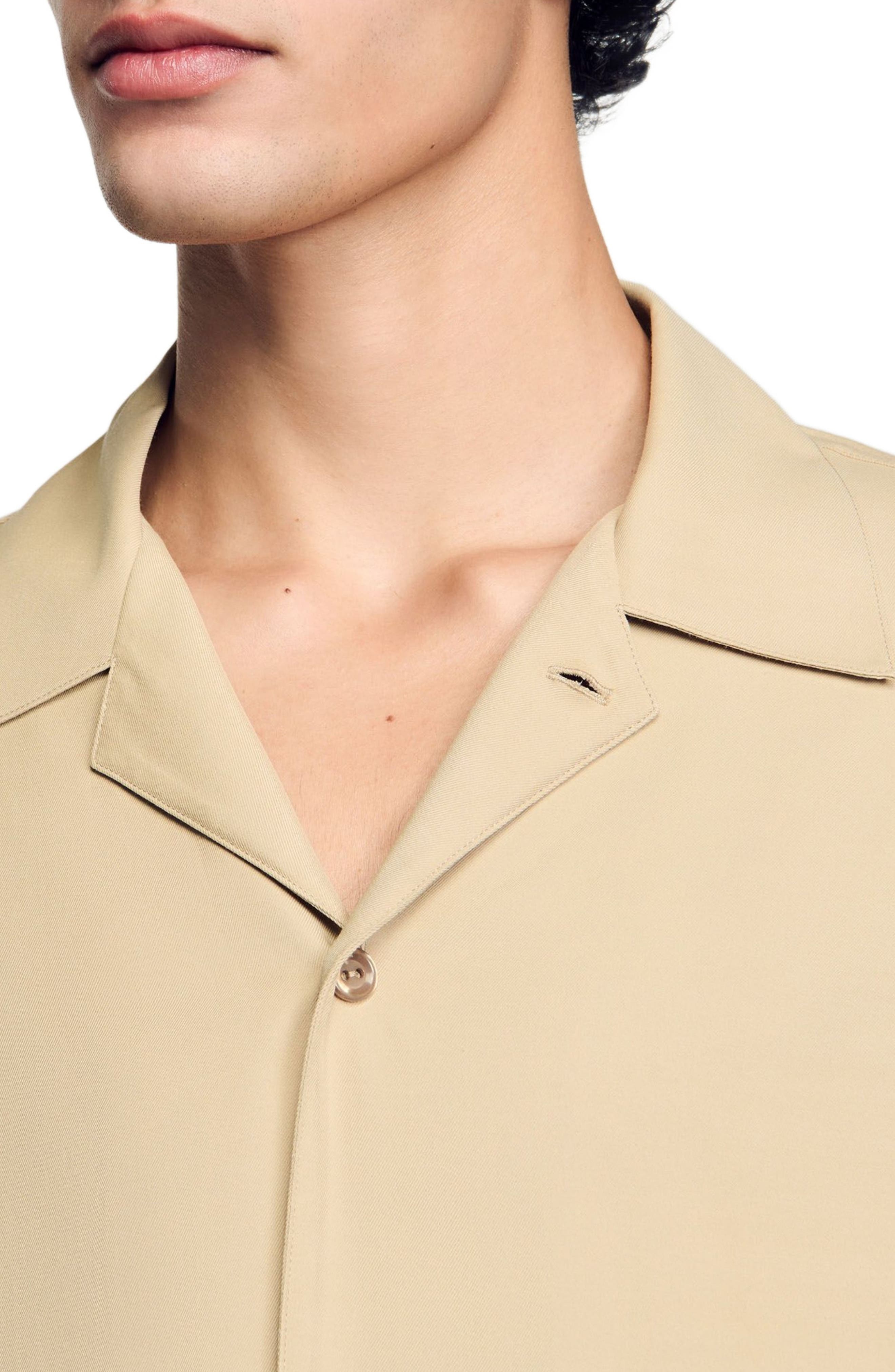 SANDRO Floaty shirt in Sand. at Nordstrom - 4
