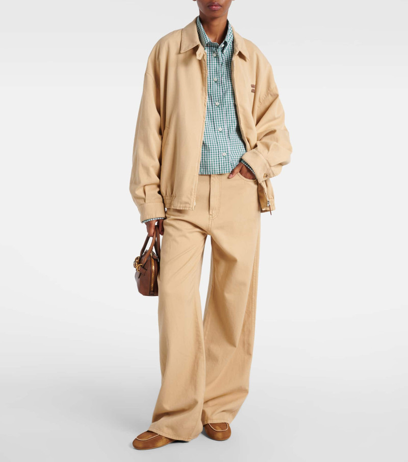 Miu Miu High-rise wide-leg jeans outlook