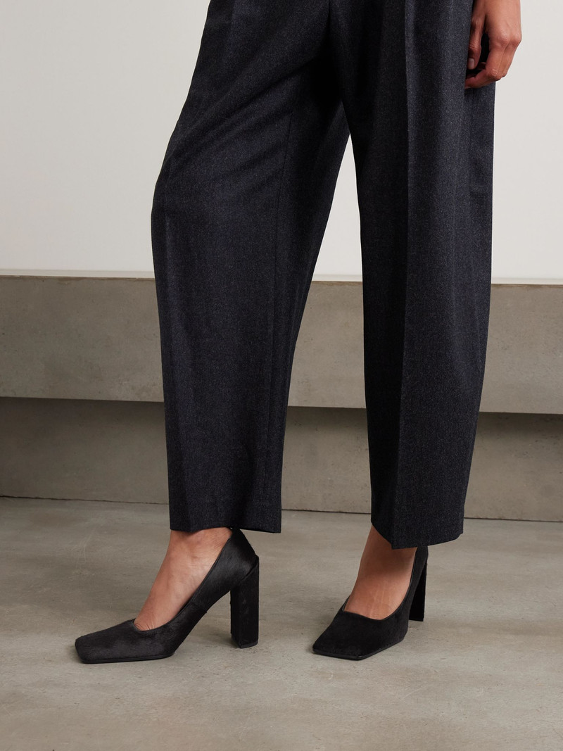Alaïa 90 calf hair pumps Dark brown outlook