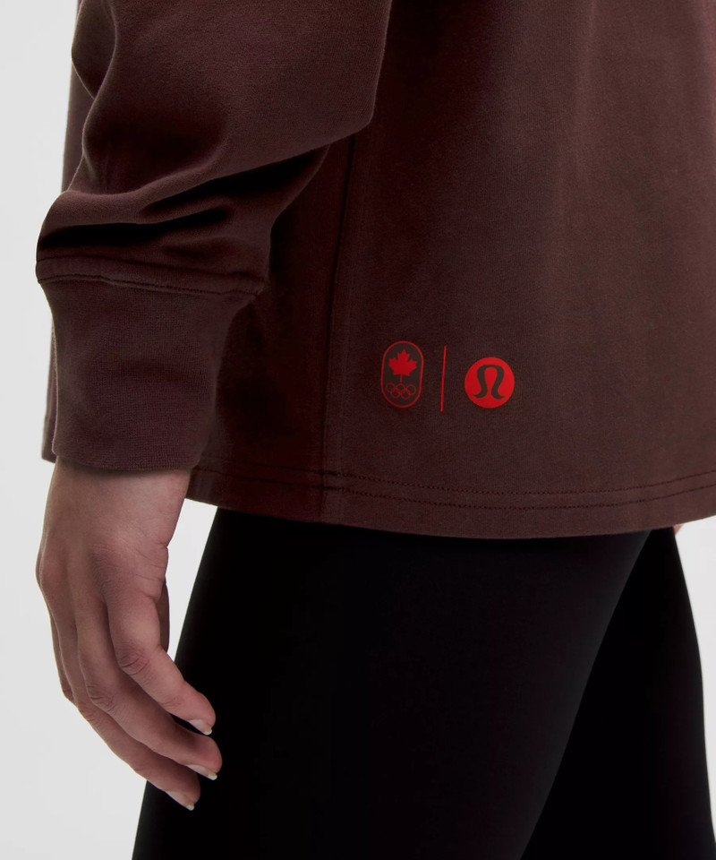 Team Canada Women's Heavyweight Cotton Long Sleeve COC Logo *Graphic 6