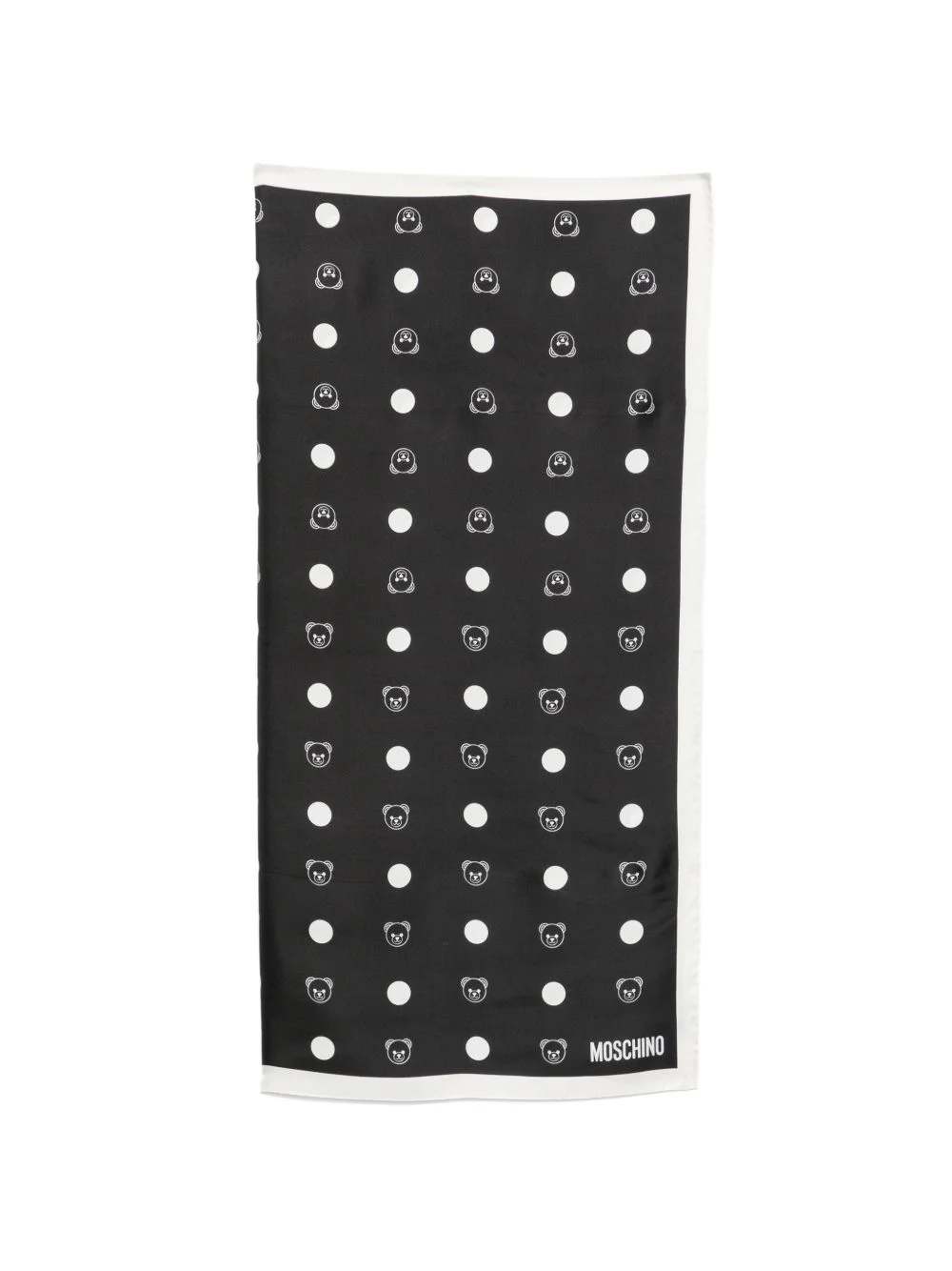 Teddy Bear polka-dot scarf - 1