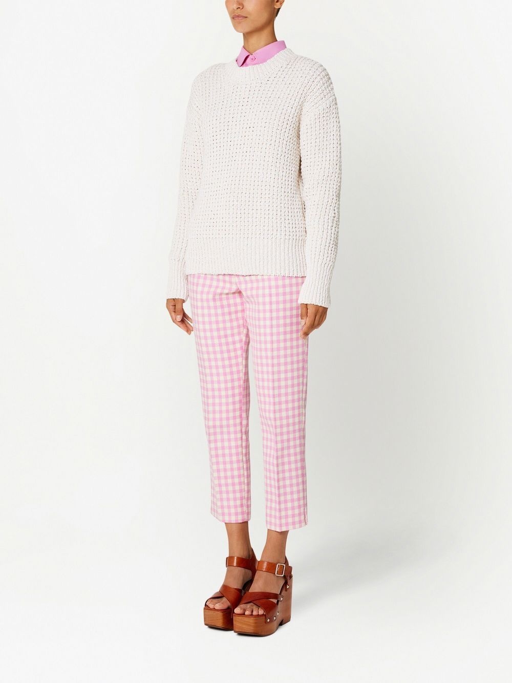 crew-neck knit jumper - 2