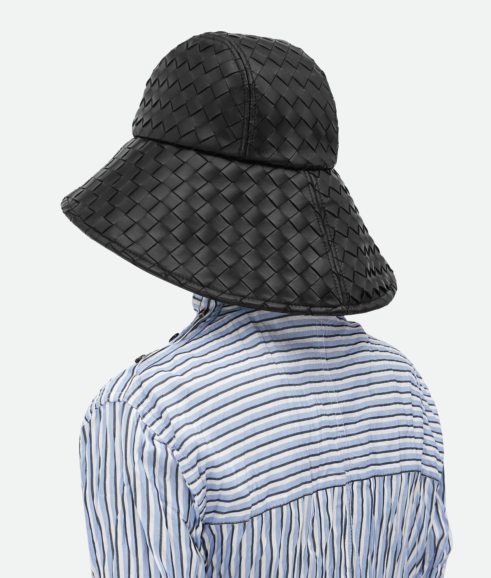 Intrecciato Leather Hat - 2