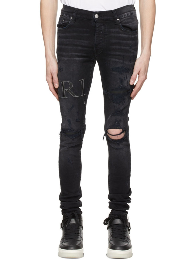 logo-patch slim-fit jeans 1