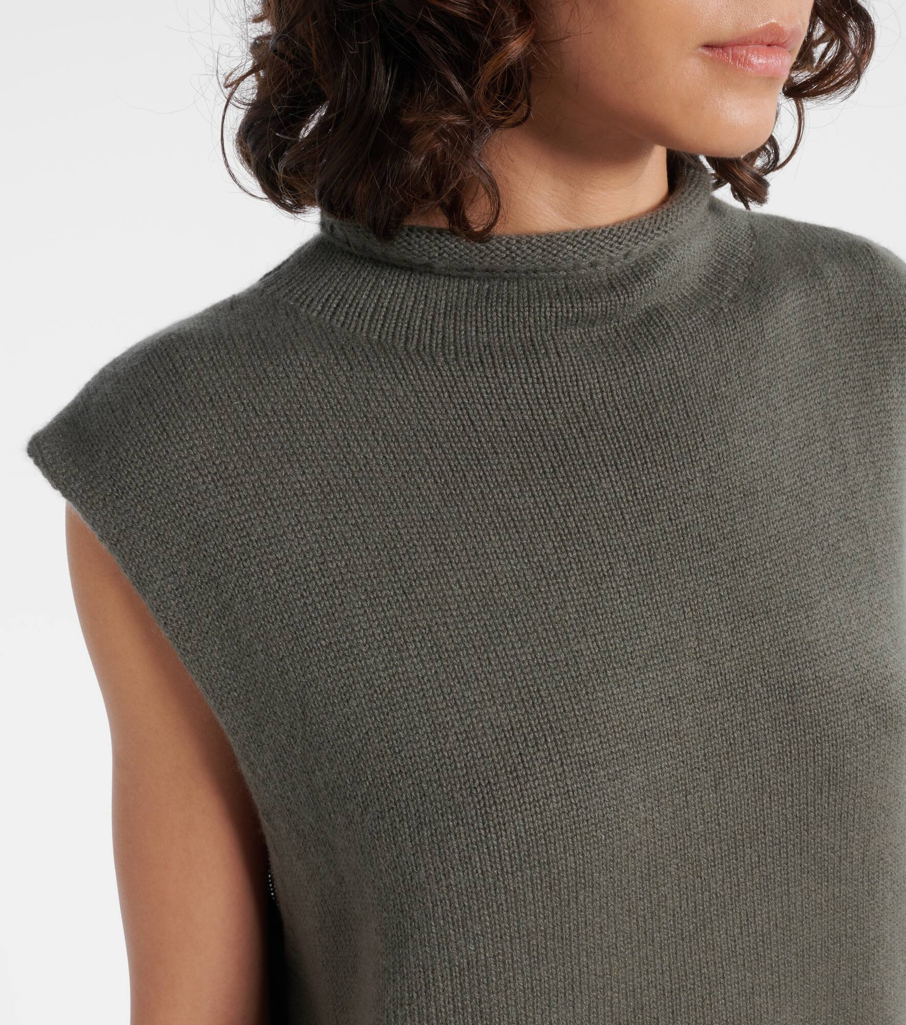 Knitted cashmere top - 4