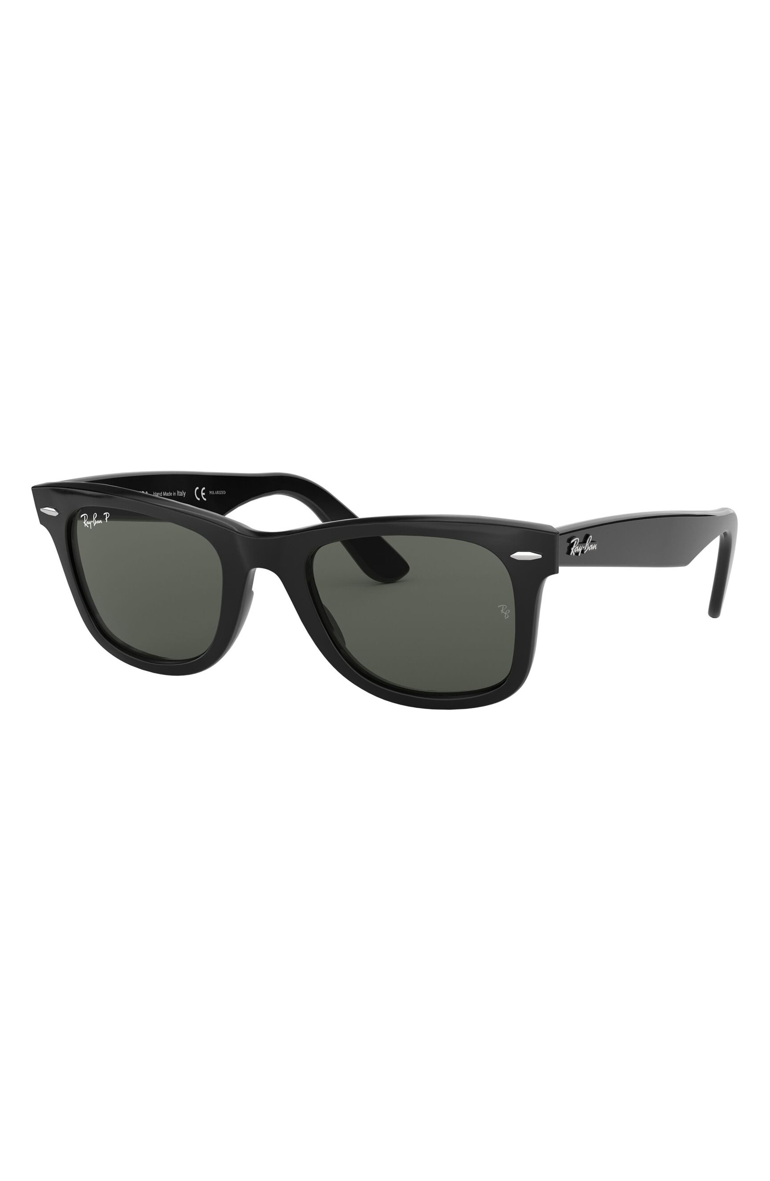 Ray-Ban 50mm Classic Wayfarer Polarized Sunglasses in Black Polarized at Nordstrom - 8