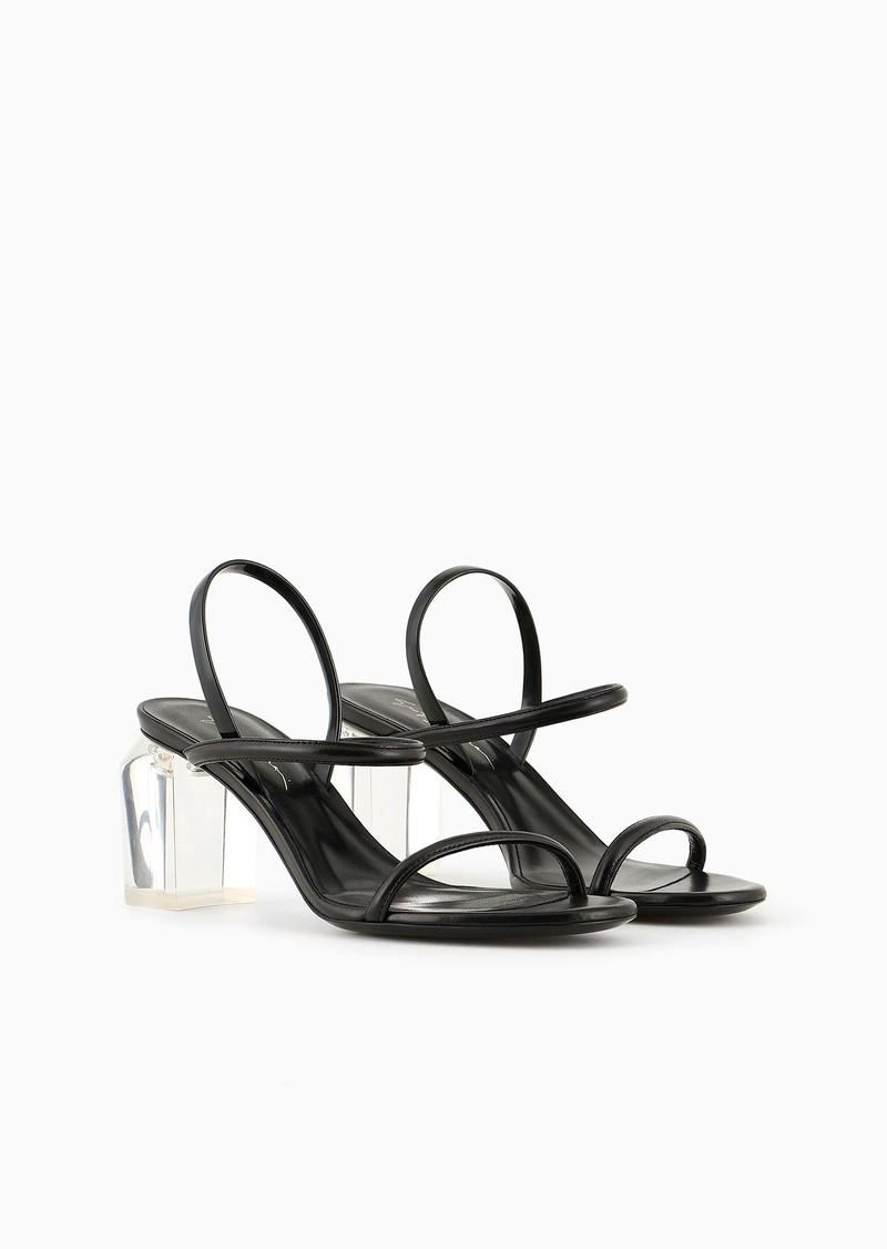 Nappa leather high-heeled sandals 2