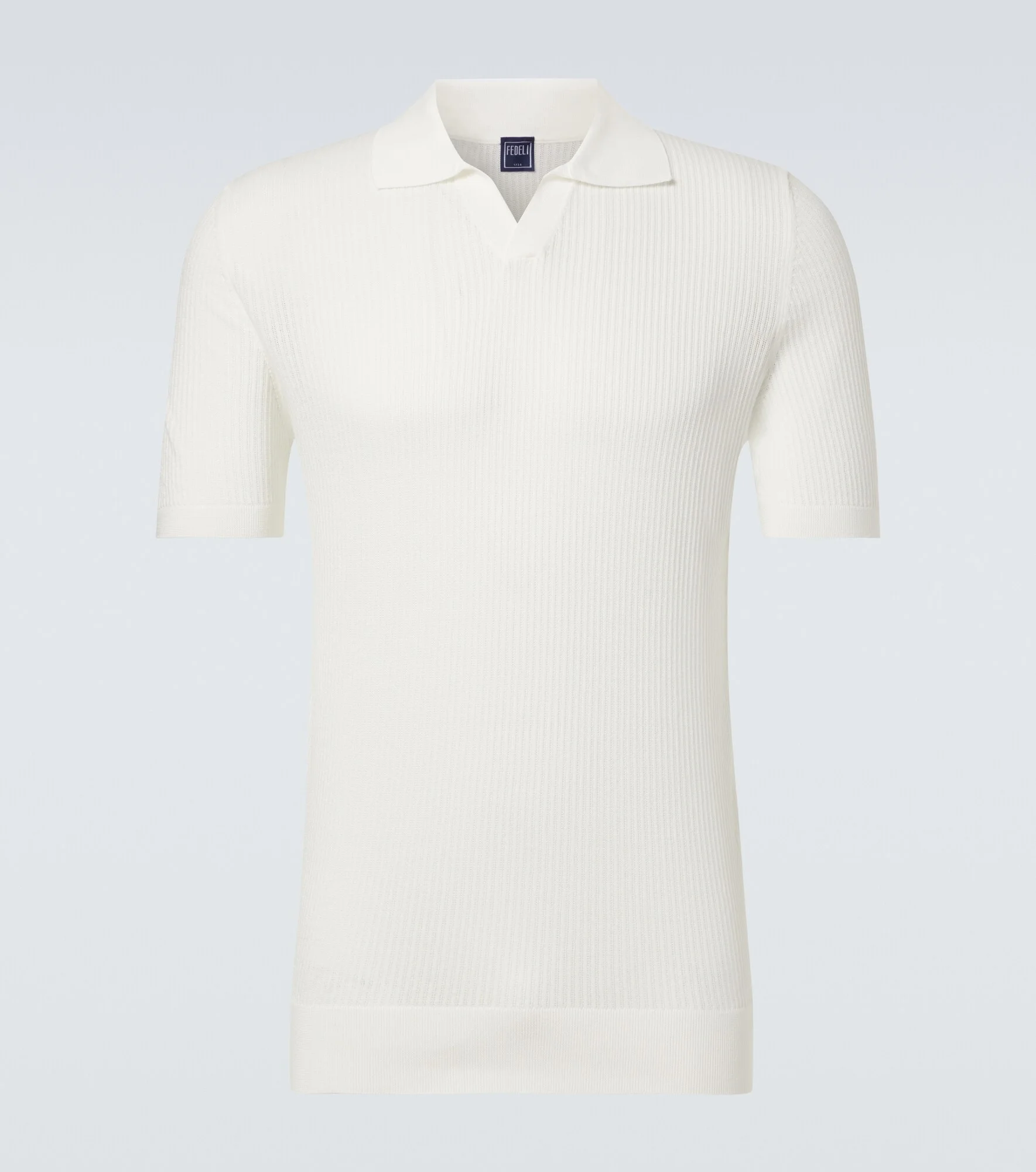 Cotton piqué polo shirt - 1