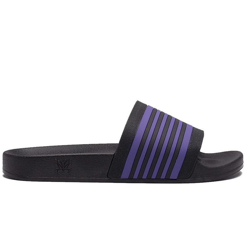 Needles | Shower Sandals Track Line 'Black / Purple' 1