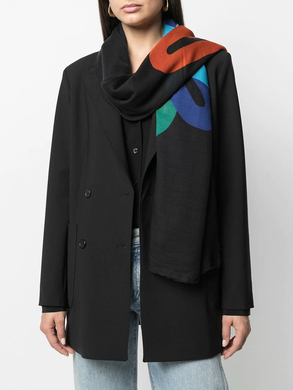 x Dave Towers letter scarf - 2