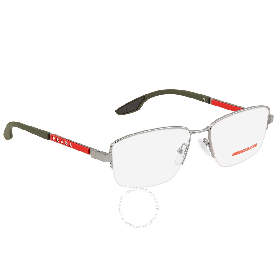 Prada Linea Rossa Demo Square Men's Eyeglasses PS 51OV 7CQ1O1 56 - 2