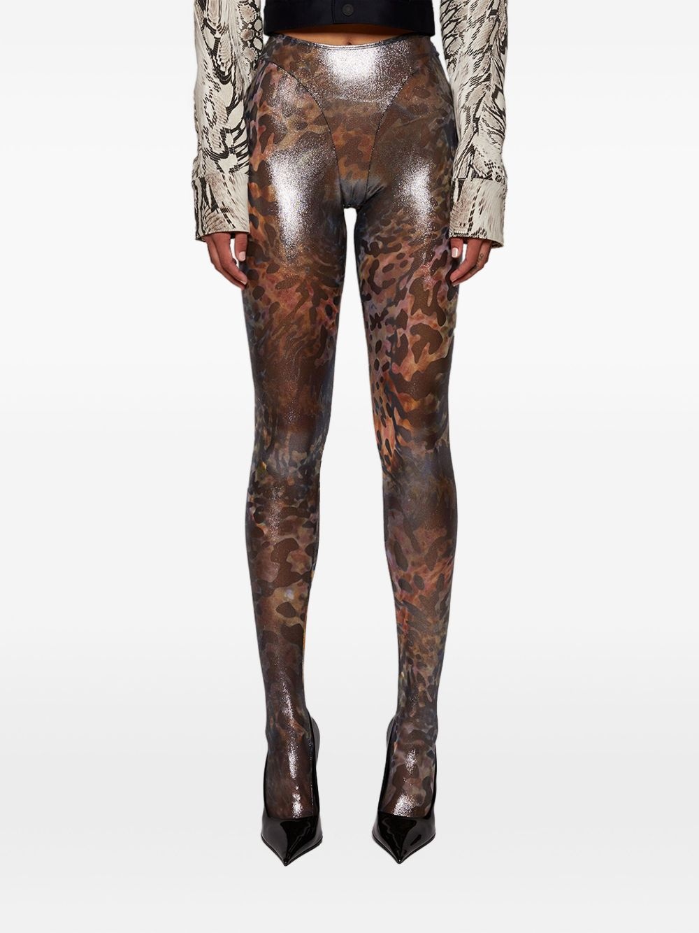 printed leggings - 4