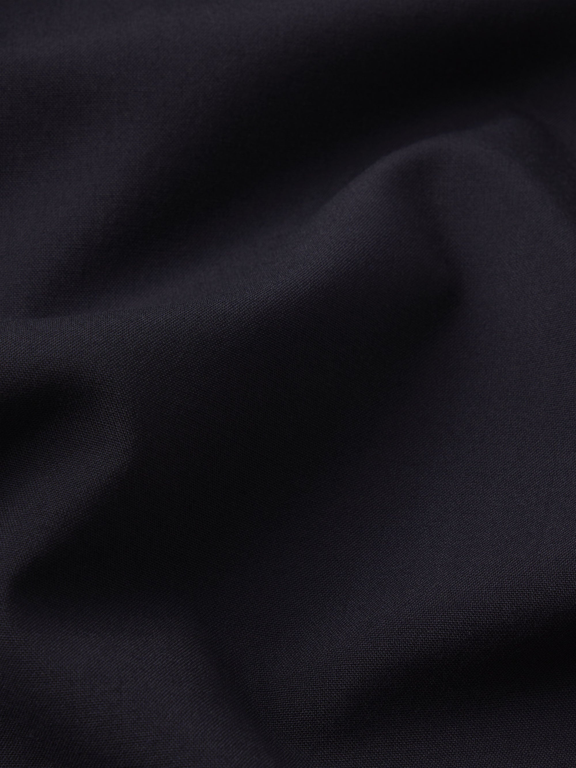 Wool Easy Trousers in Dark Navy - 3