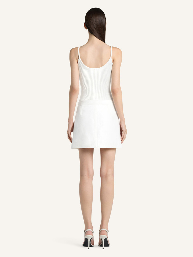 REEDITION VINYL MINI SKIRT 4