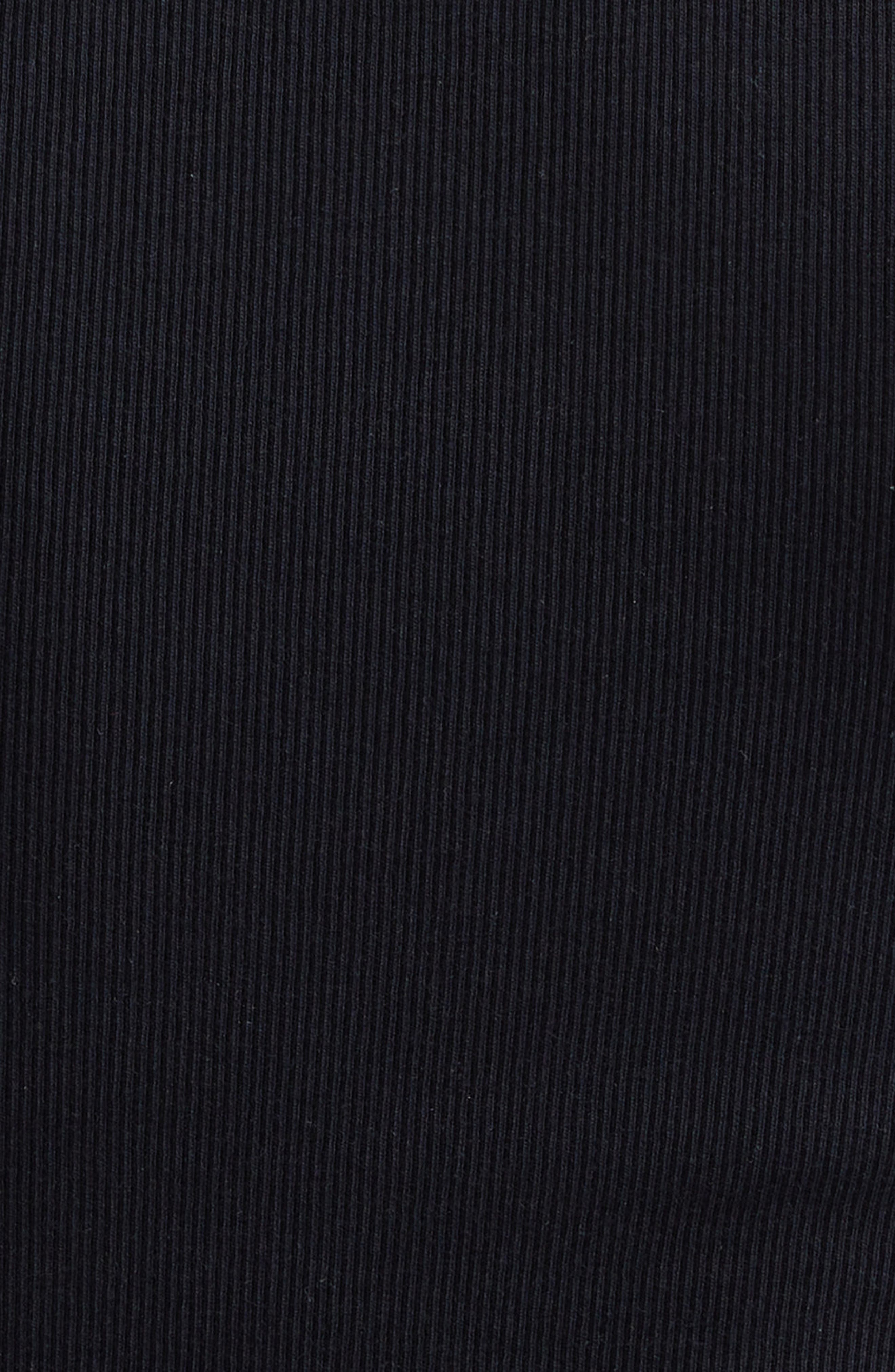 TOTEME Espera Rib Stretch Organic Cotton Tank in Black at Nordstrom - 6