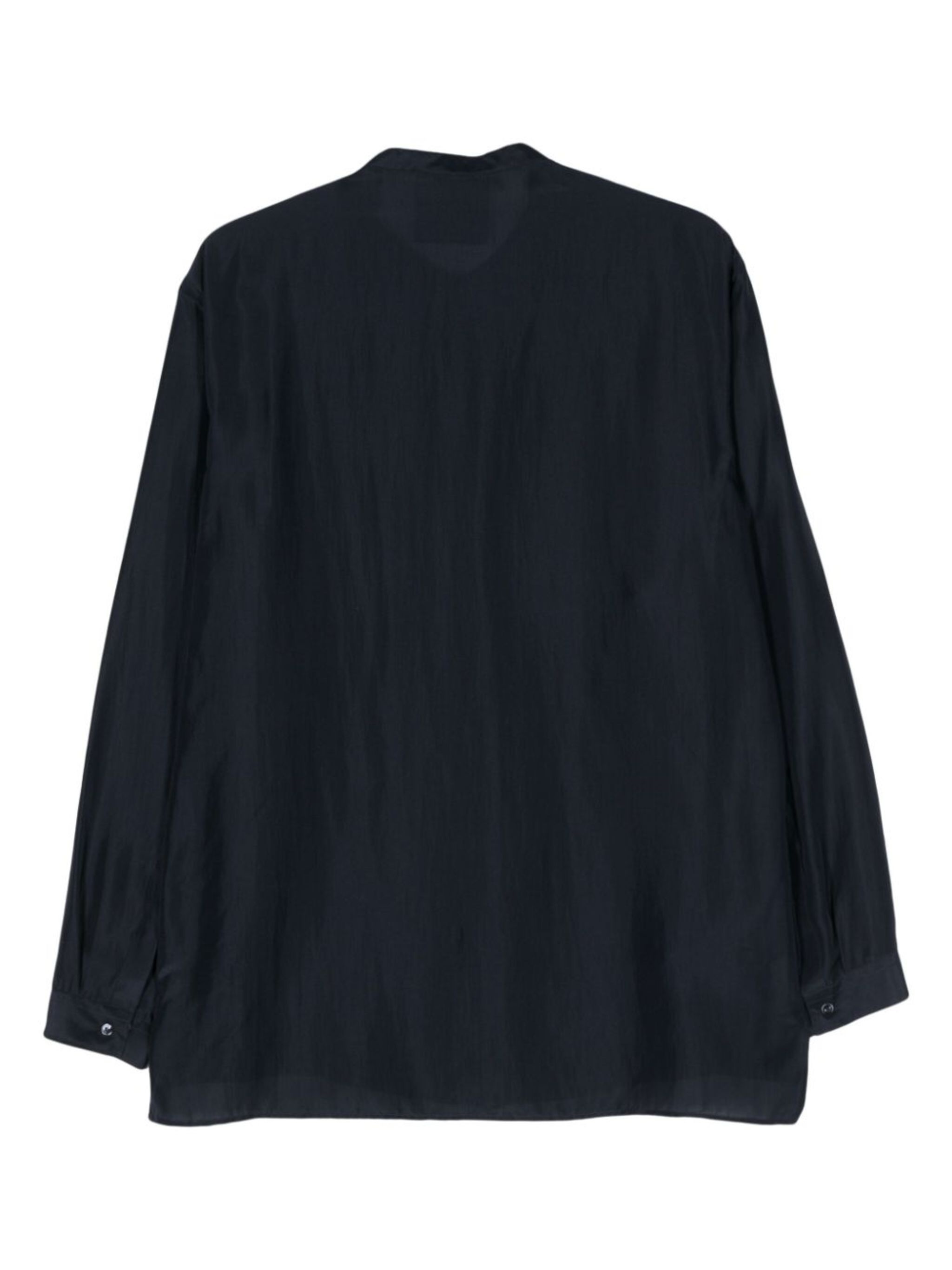 long-sleeve silk shirt - 2