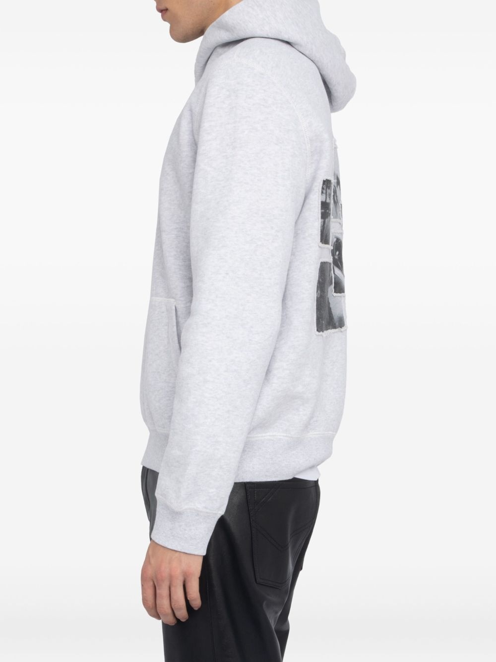 Sanchi photo-patch hoodie - 4