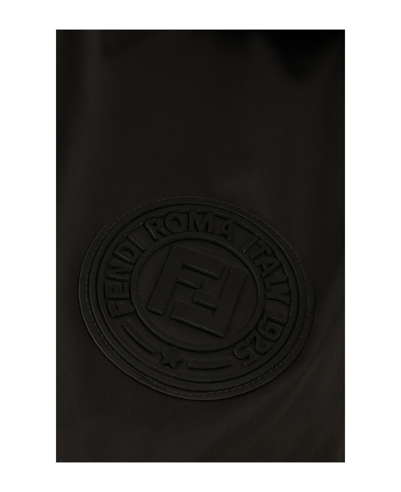 Black Polyester Sleeveless Jacket - 3