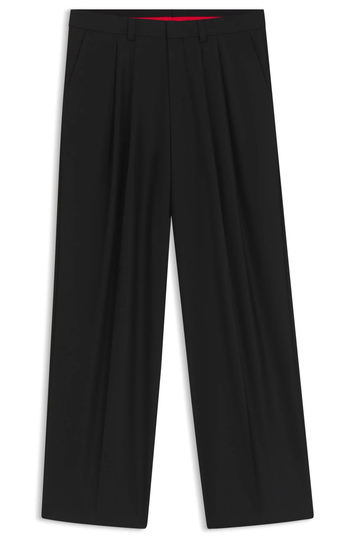 MODERN-FIT TROUSERS IN WOOL-BLEND TWILL - 1