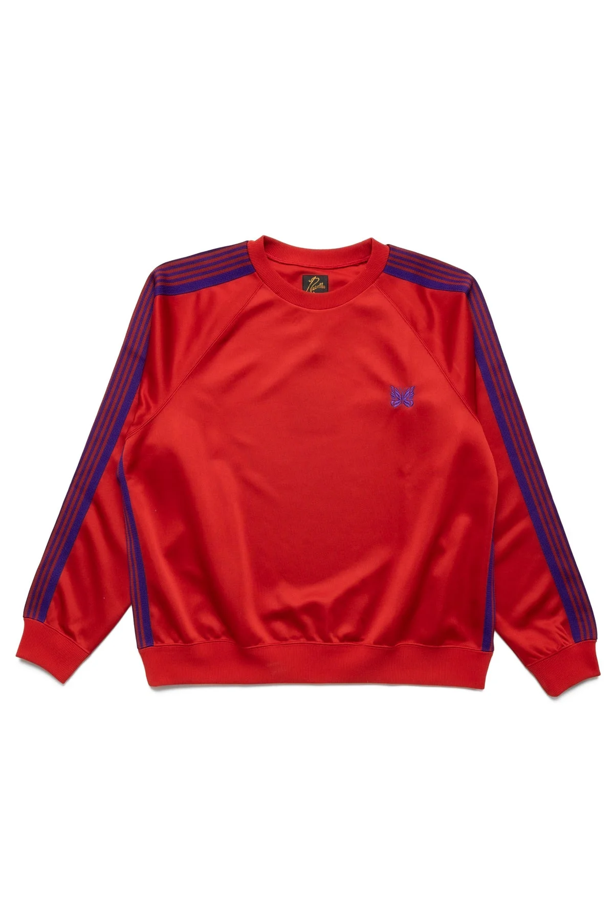 Track Crew Neck Shirt Poly Smooth - Red - 1