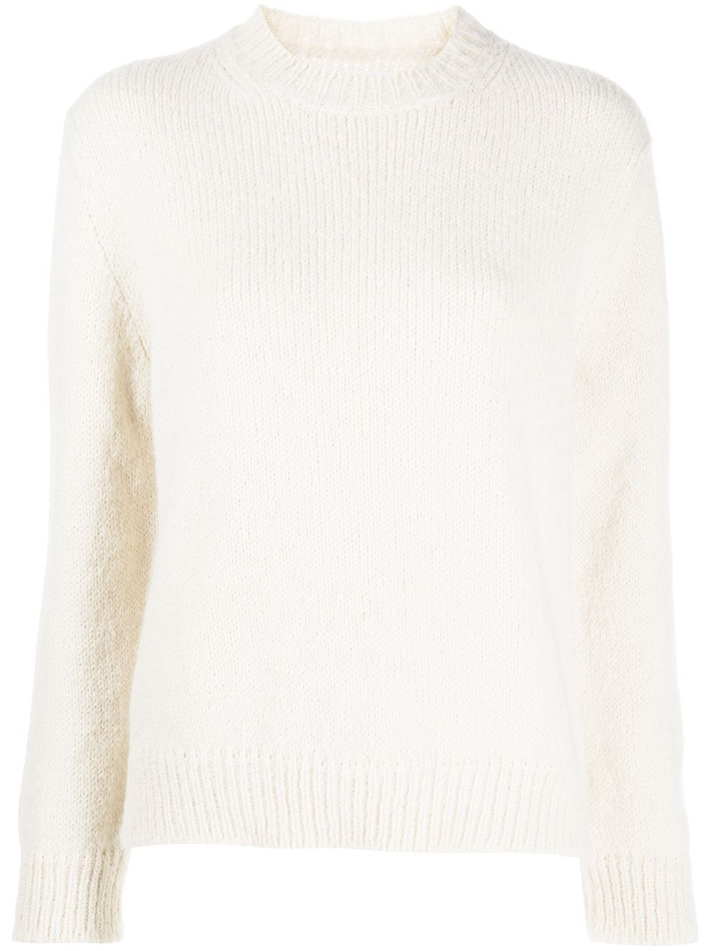 crew-neck knitted jumper - 1