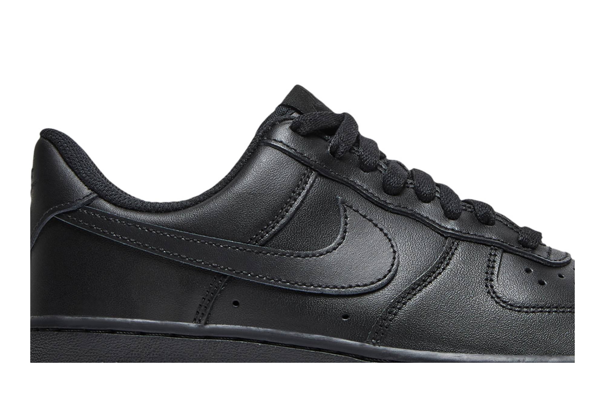 Nike Wmns Air Force 1 07 Triple Black goat REVERSIBLE