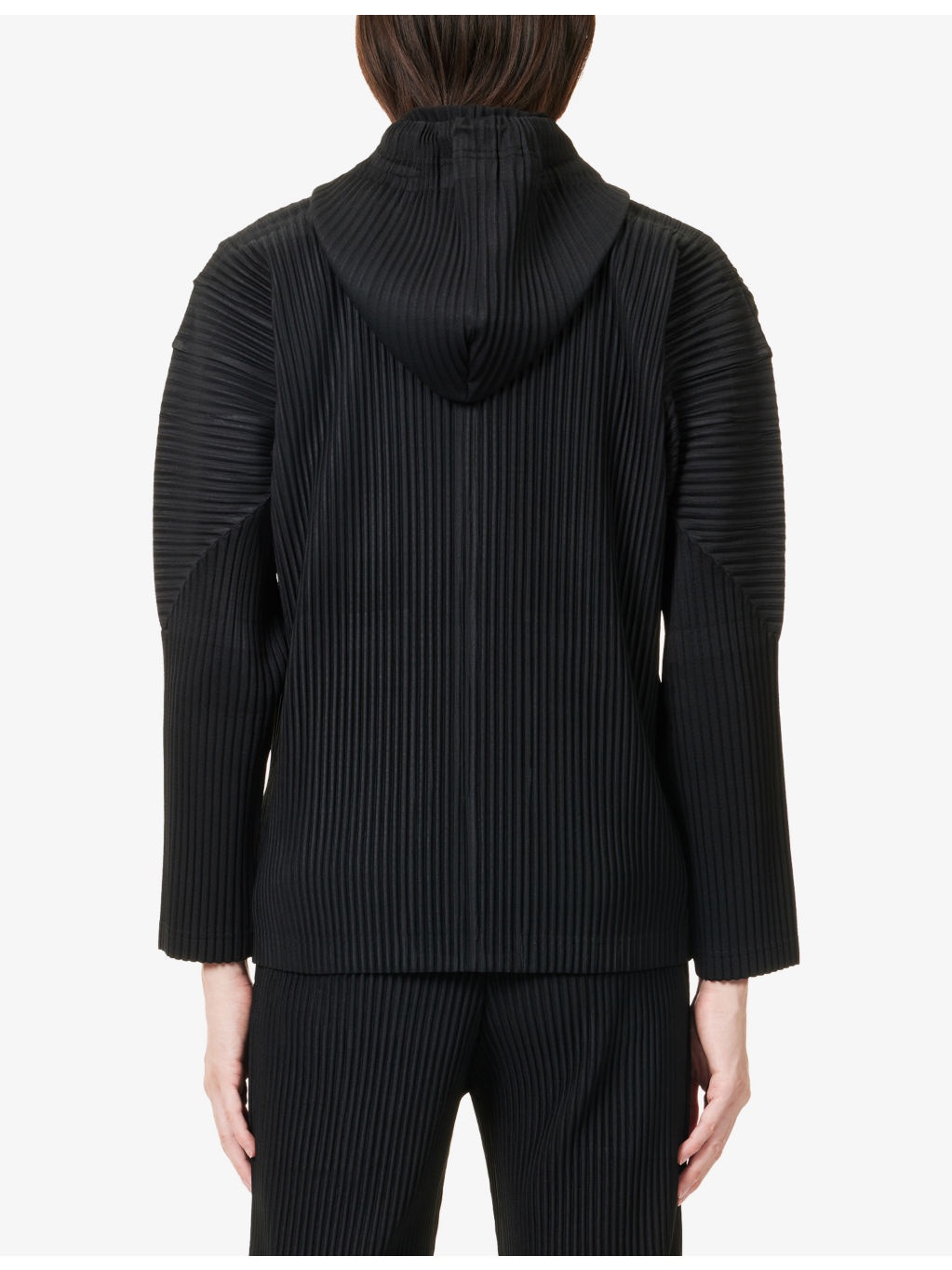 June Zip-Up Pleated Knitted Hoody - 4
