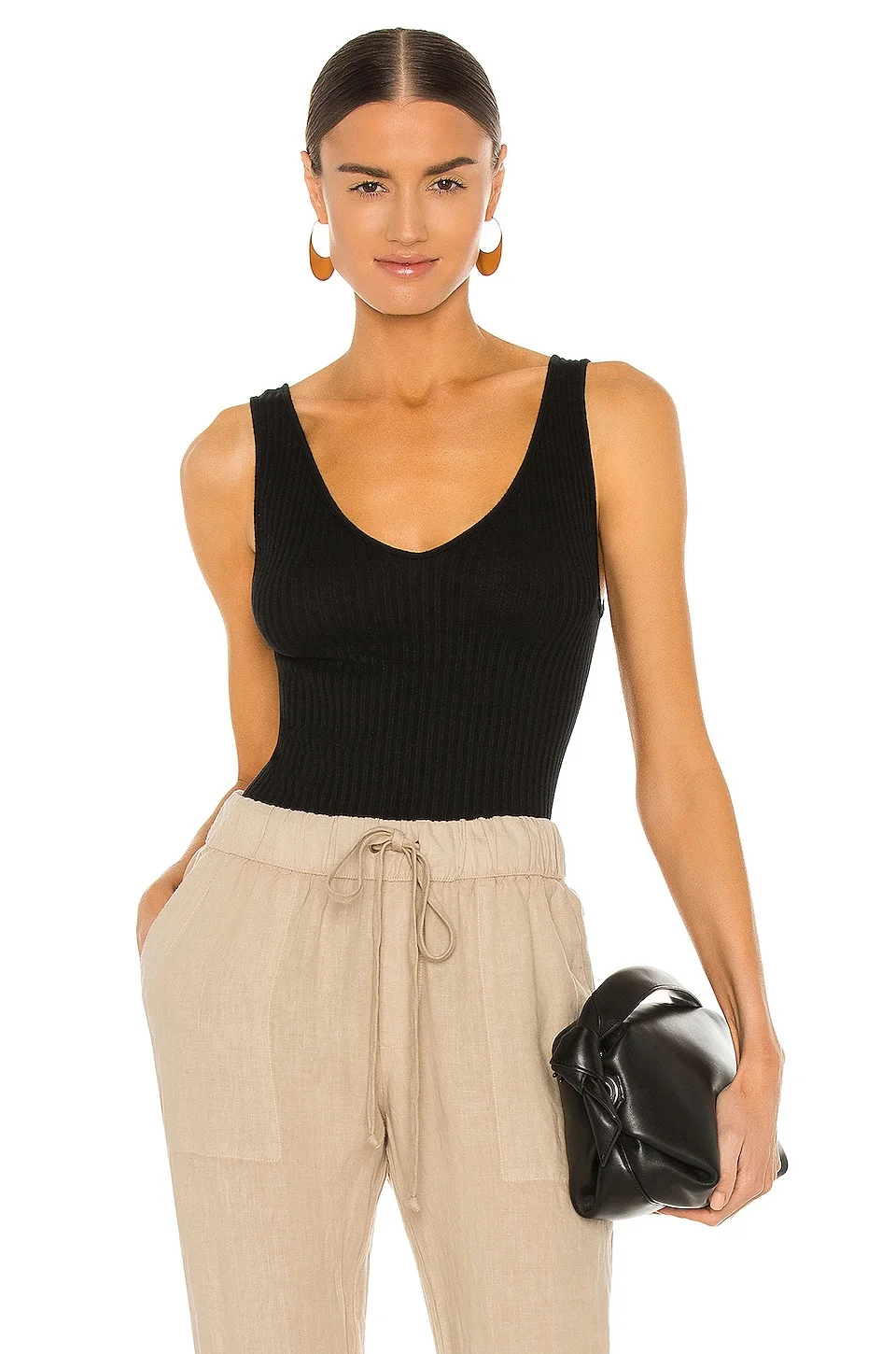 Military Rib U Neck Tank - 1