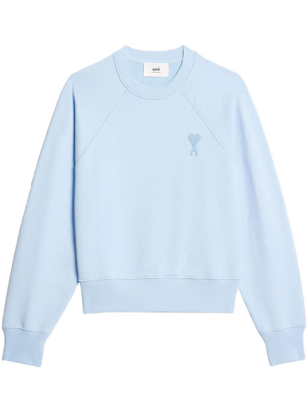 tonal-logo organic cotton sweatshirt - 1