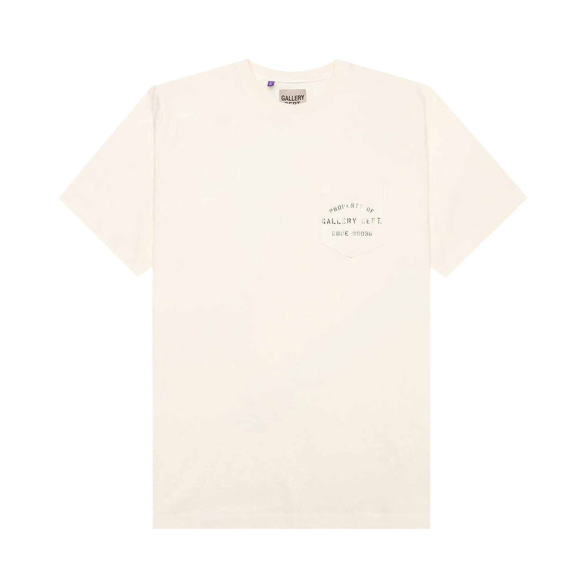 Gallery Dept. Property Of Stencil Tee 'Antique White' - 1