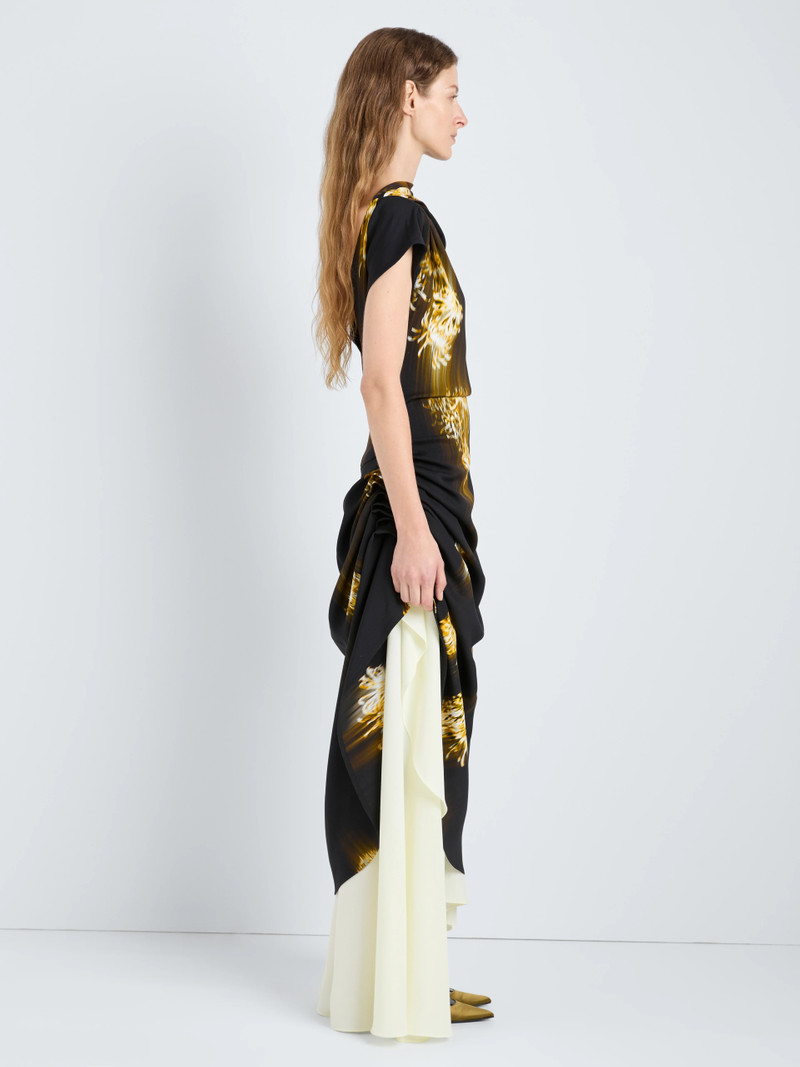 Proenza Schouler Antonella Dress in Printed Viscose Cady outlook