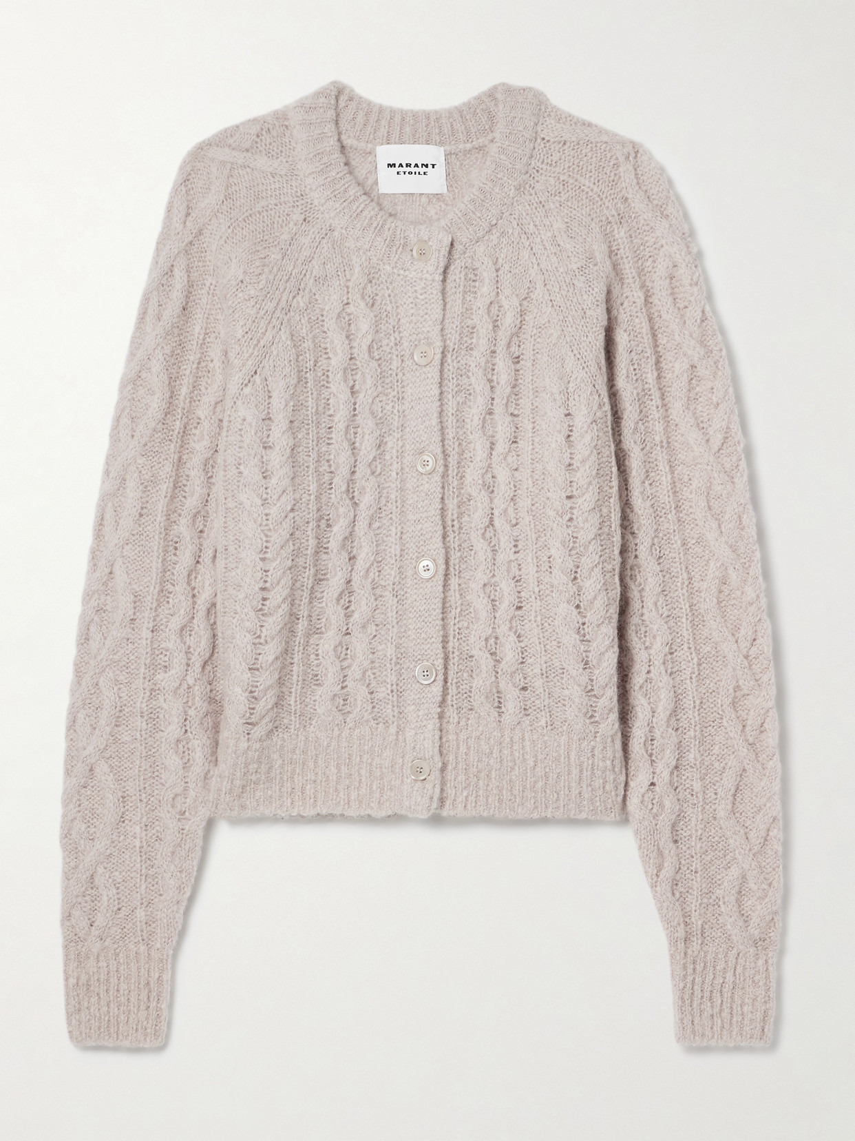 Ery Cable-knit Wool-blend Cardigan - 1