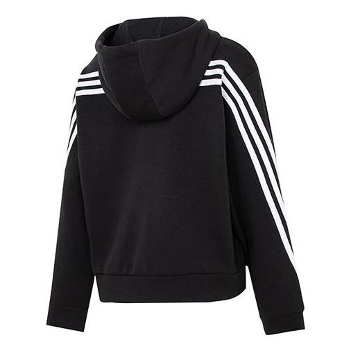 (WMNS) adidas Future Icons 3-Stripes Full-Zip Hoodie 'Black White' HT4715 - 2