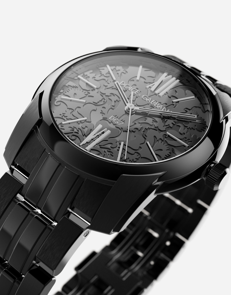 Dolce & Gabbana Damasco DLC Stainless steel watch outlook