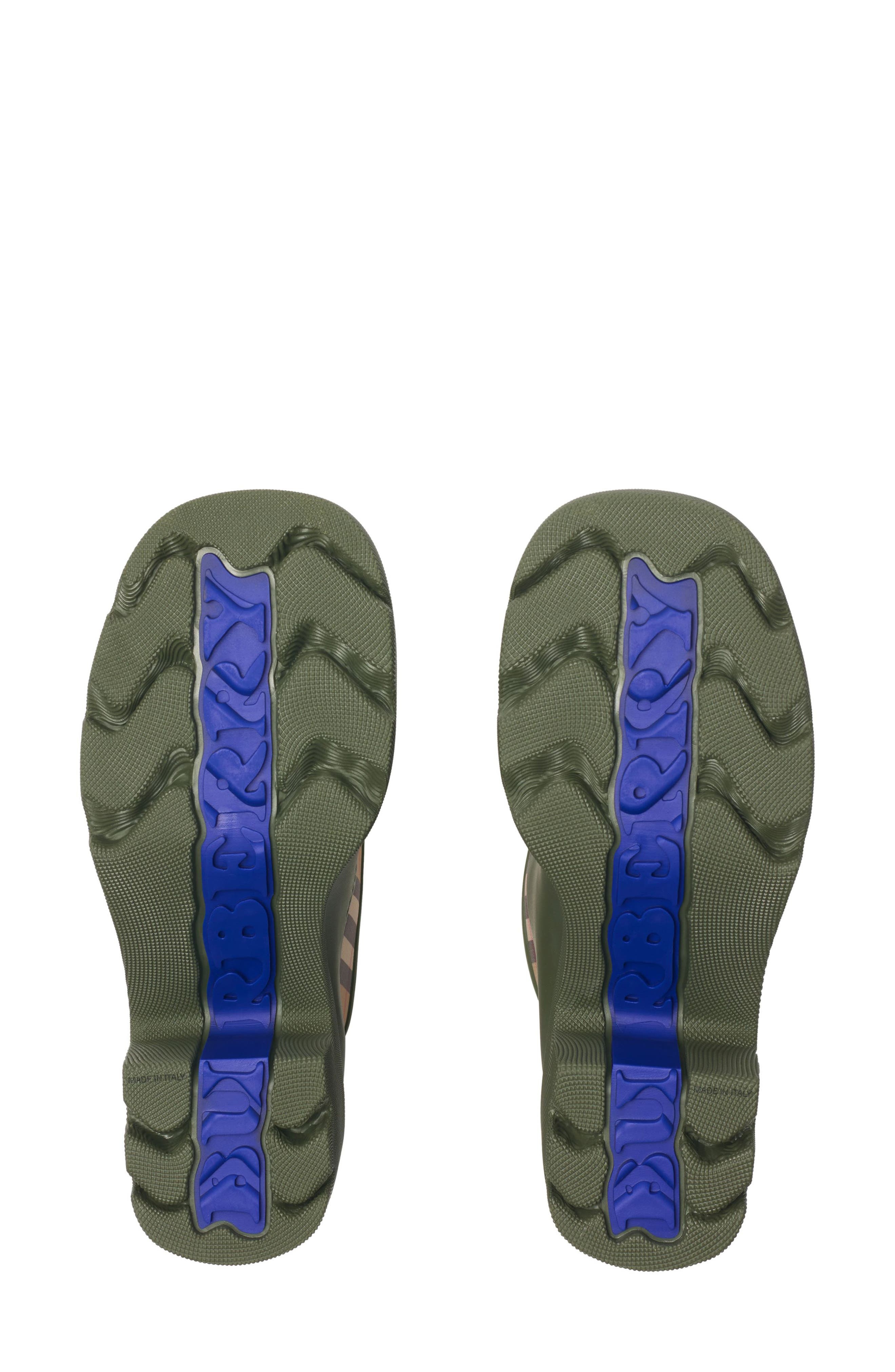 burberry Marsh Stamp Heel Rain Boots in Loch at Nordstrom - 5