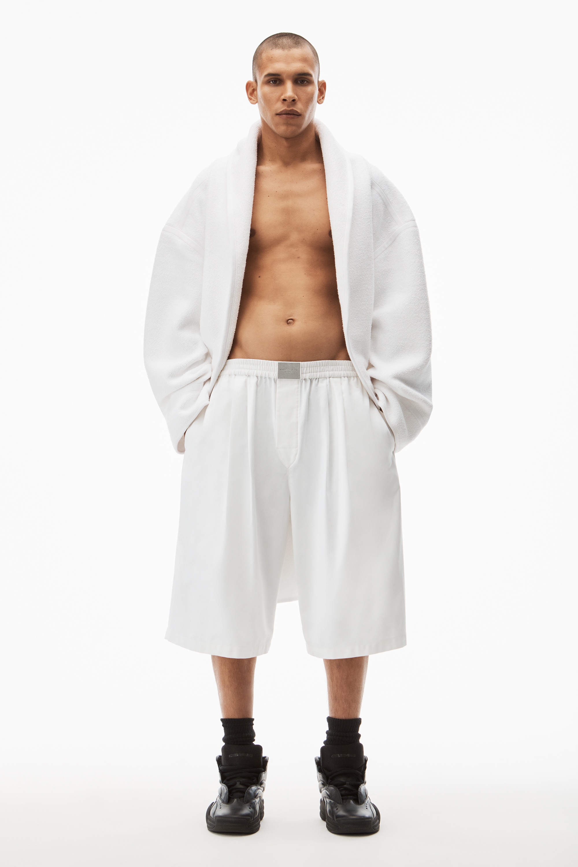 EXTRA LONG BOXERS IN COTTON SHIRTING - 2