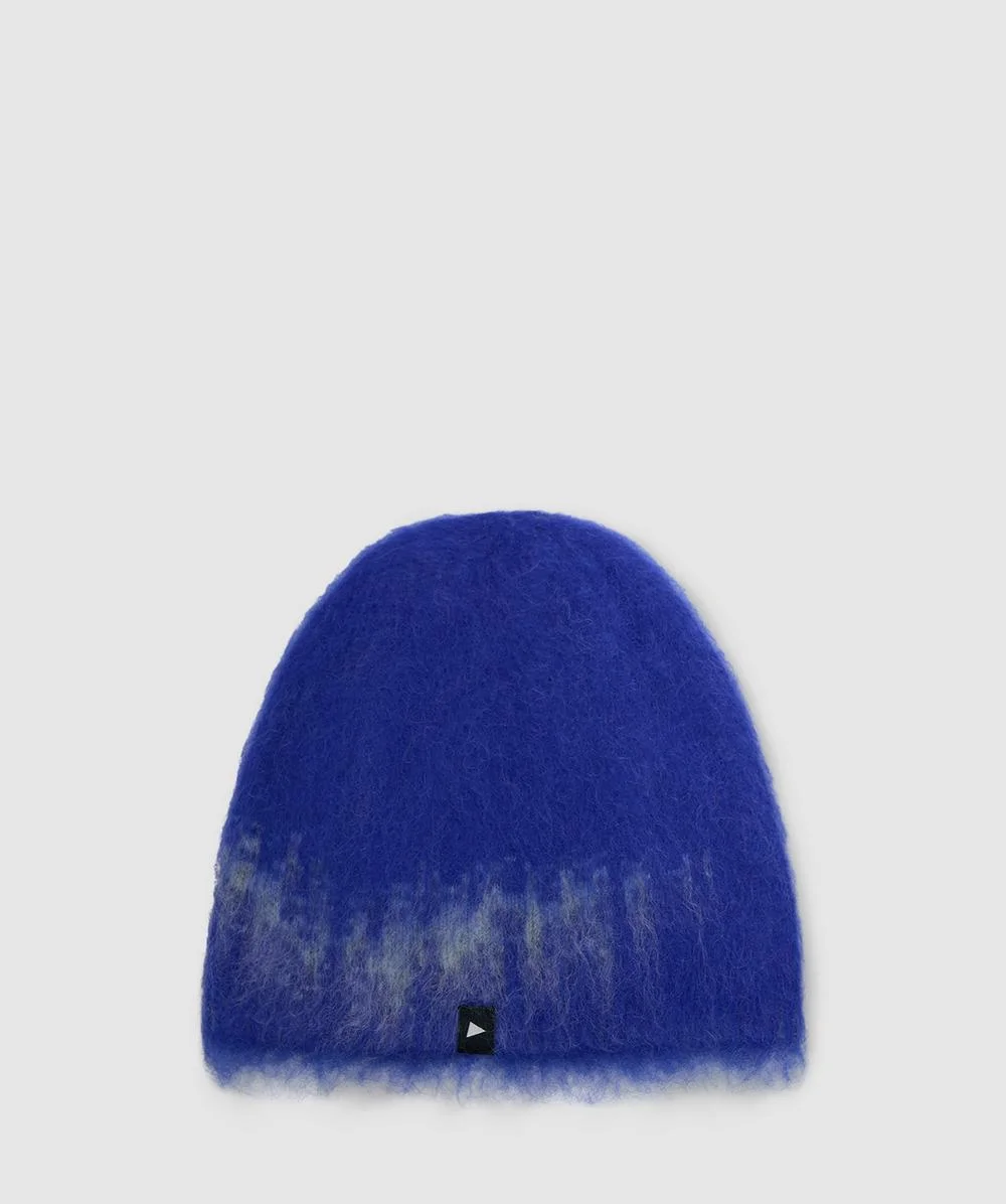 Jacquard shaggy knit cap - 1